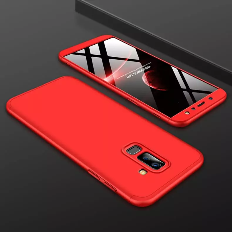 For Galaxy A6 2018 360 Degree Full Protection Hard PC Shockproof Matte Case For Samsung Galaxy 4 min
