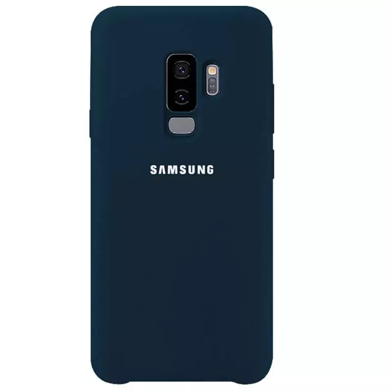 Samsung S9 Case Original Silicone Soft Cover Samsung Galaxy S9 Plus Case Full Protect Back Cover Dark Blue