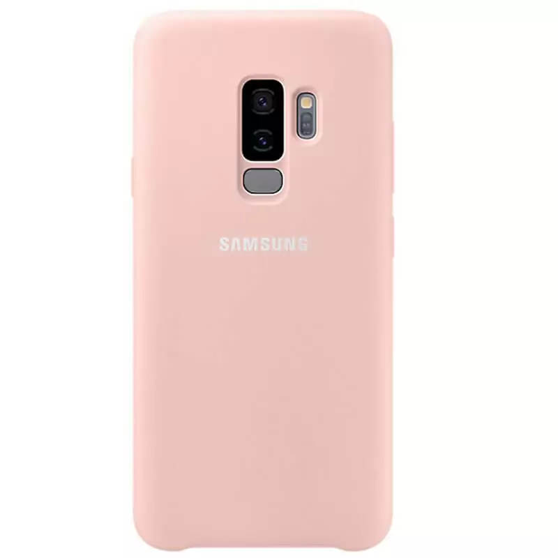 Samsung S9 Case Original Silicone Soft Cover Samsung Galaxy S9 Plus Case Full Protect Back Cover Pink