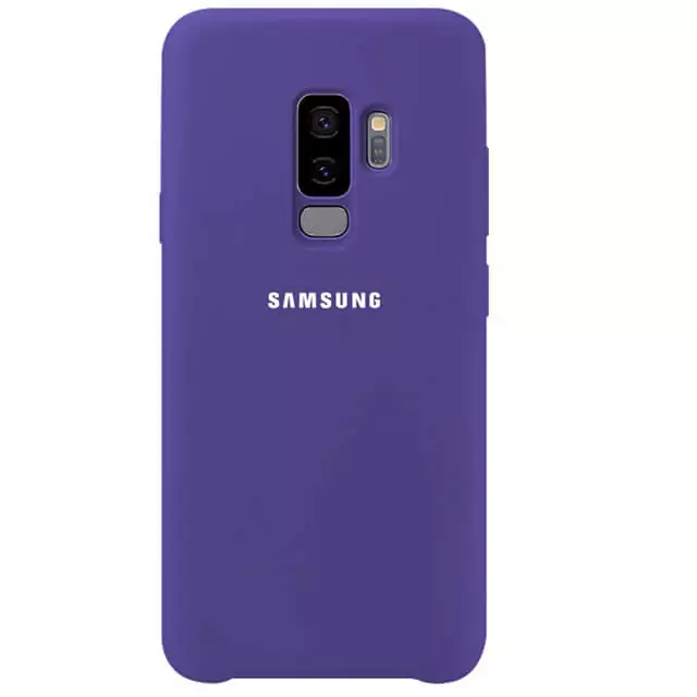 Samsung S9 Case Original Silicone Soft Cover Samsung Galaxy S9 Plus Case Full Protect Back Cover Purple