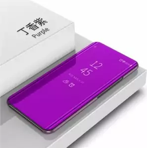 Xiaomi Mi A2 Lite Clear View Standing Cover Hard Case Purple