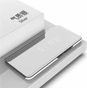 Xiaomi Mi A2 Lite Clear View Standing Cover Hard Case Silver