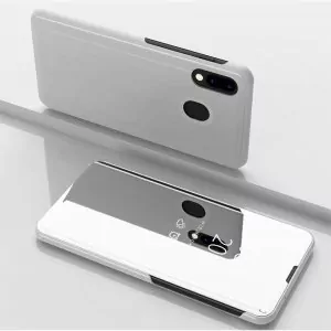 6 3 For Samsung Galaxy M10 Case Flip Stand Clear View Mirror Phone Case For Samsung 5