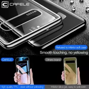 Cafele Plating Transparent Case for Samsung Galaxy S10 Plus S10e Cover Soft TPU Thin Silicon Case 3 min