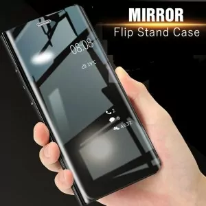 Vivo V11 Clear View Standing Cover Case