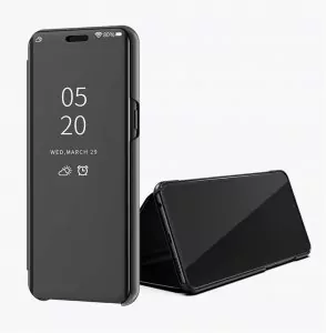Xiaomi Mi 8 Lite Clear View Standing Cover Case Black