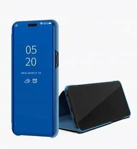 Xiaomi Mi 8 Lite Clear View Standing Cover Case Blue
