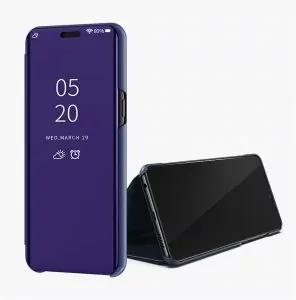 Xiaomi Mi 8 Lite Clear View Standing Cover Case Purple