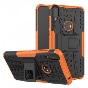 Asus Zenfone Max Pro M1 ZB602KL Case Rugged Armor Kick Stand Orange min