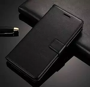 Leather Wallet Phone Case For Xiaomi Redmi 5A Black min