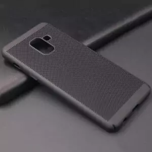 Ultra Slim Phone Hard Case Cool Back Samsung A8 A8 Plus Black