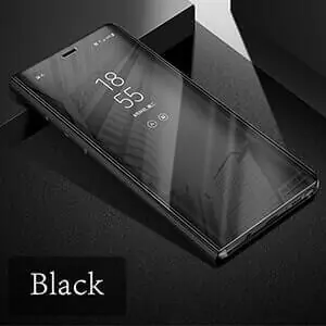 Xiaomi Redmi 4A Clear view standing cover case black min