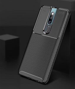 Carbon Fiber Case For Oppo F11 Pro Cover Untra Thin Shockproof Soft Silicone TPU Case For 1 min