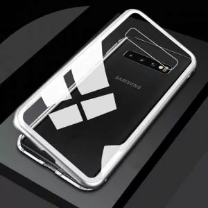 Magneto Magnetic Adsorption Metal Glass Case for Samsung Galaxy S10 Plus Back Cases Cover for Samsung 2 min