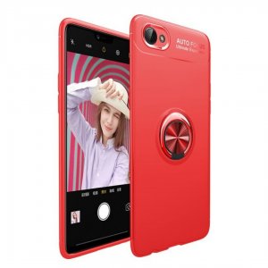 OPPO A3S Soft Case TPU With Ring Red 1