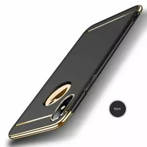 Electroplated Armor Case For iPhone X 10 360 Degree Full Protect 3 IN 1 Phone Cover 0