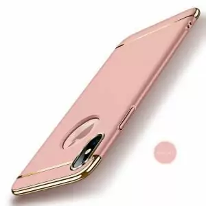 Electroplated Armor Case For iPhone X 10 360 Degree Full Protect 3 IN 1 Phone Cover 4 1