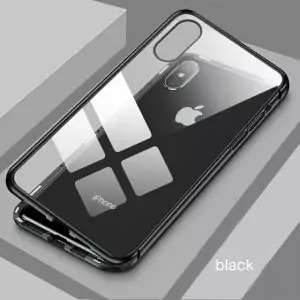 Eqvvol Metal Magnetic Adsorption Case For iPhone XS MAX X XR 8 7 Plus 6 6sBlack 3