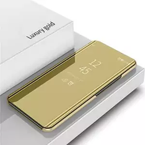 Xiaomi Redmi Note 6 Pro Clear View Standing Cover Case Gold