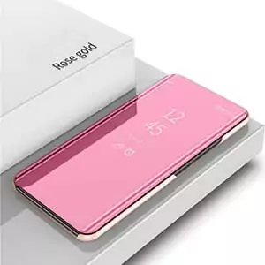 Xiaomi Redmi Note 6 Pro Clear View Standing Cover Case Rose Gold