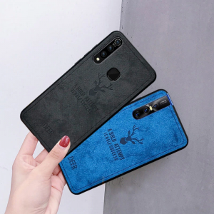 3 deer cloth texture phone case for vivo z5x v15 pro u1 iqoo neo v9 y85 luxury