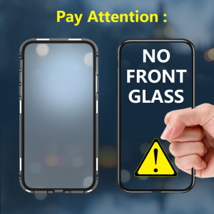 4 chyi magnetic case for vivo v15 pro case clear glass hard back cover luxury metal frame
