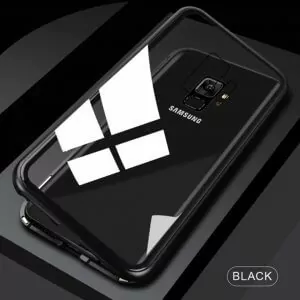 Aluminium Case Magnetic 2 in 1 Samsung A8 A8 Plus Black