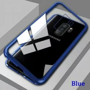 Aluminium Case Magnetic 2 in 1 Samsung A8 A8 Plus Blue