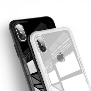 Cafele Cover Luxury Tempered Glass Case iPhone XS Max 3