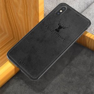 Deer Cloth Case Original Xiaomi Mi A2 Lite Black