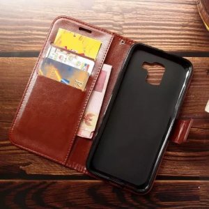 Flip Leather Wallet J6 2018 Head 2