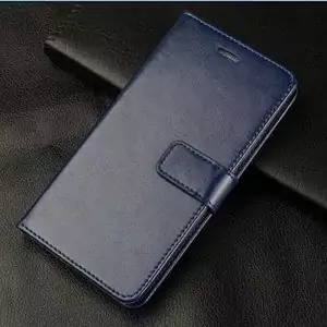 Flip Leather Wallet J6 Plus Navy