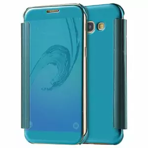 Flip Mirror Case Samsung A3 2017 Blue min