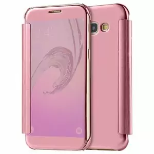 Flip Mirror Case Samsung A3 2017 Rosegold min