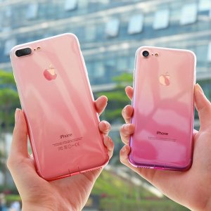 Gradient Color Soft Silicone Clear Phone Cases for iPhone XS Max XR X 10 8 7 2