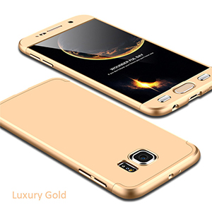 Luxury Hard Armor Case For Samsung Galaxy S6 S7 Edge G9200 G9250 Cover 360 Degree Full 3 2