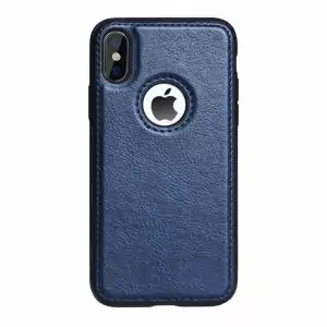 Luxury Premium Leather Case iPhone XS Max Blue