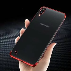 Plating Soft Case Clear Silicone Samsung Galaxy A10