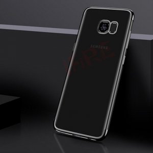 Samsung A7 2017 Case Luxury Plating Soft Silicone Black