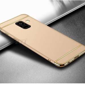Samsung A8 A8 Plus Hard Case 3 in 1 Electroplating Gold