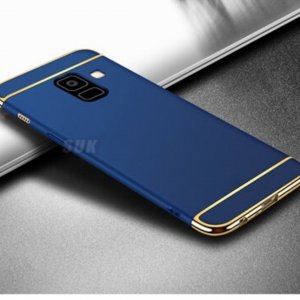 Samsung A8 A8 Plus Hard Case 3 in 1 Electroplating Navy
