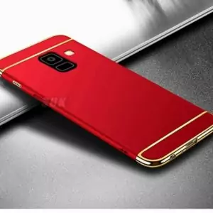 Samsung A8 A8 Plus Hard Case 3 in 1 Electroplating Red