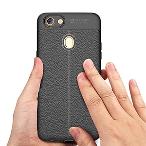 TPU Phone Case For OPPO F5 Case Leather Dermatoglyph Carbon Fiber Silicone Cover For OPPO F7 4 min