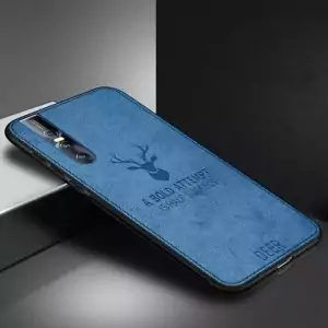 Vivo V15 Pro Soft Case Jeans Canvas Motif Deer Blue