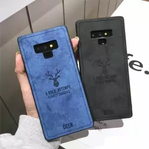 0 For Samsung Galaxy Note 9 8 Cover Luxury deer Cloth Case Leather Fundas M10 M20 S10