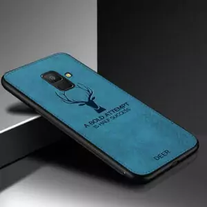 1 Deer Cloth Texture Phone Case For Samsung Galaxy A8 A6 J4 J6 Plus 2018 J5 J7