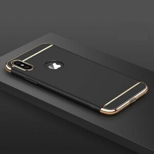 Hard Case Matte 3 In 1 Electroplating iPhone XS Max Black