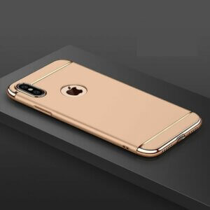 Hard Case Matte 3 In 1 Electroplating iPhone XS Max Gold