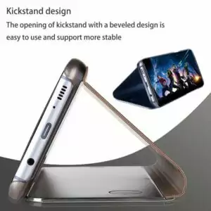 Mirror View Smart Flip Case For Samsung Galaxy A6 A7 A8 A9 2018 J4 J6 S8 2