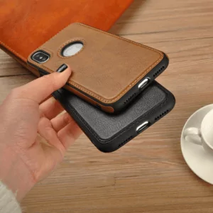 4 Tikitaka Retro Leather Case For iPhoneX XS 6s 7 8 Plus Anti knock Back Cover Soft